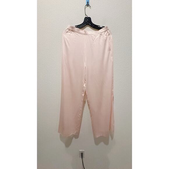 Lunya Washable Silk High Rise Pants Set Frosted Rose M - Picture 11 of 11